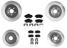 296MM Front & 280MM Rear Coated Rotors & EPS Brake Pads For XC40 2019 2022 2024