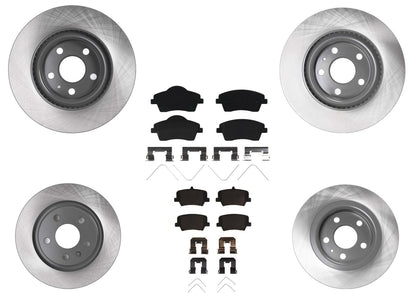296MM Front & 280MM Rear Coated Rotors & EPS Brake Pads For XC40 2019 2022 2024
