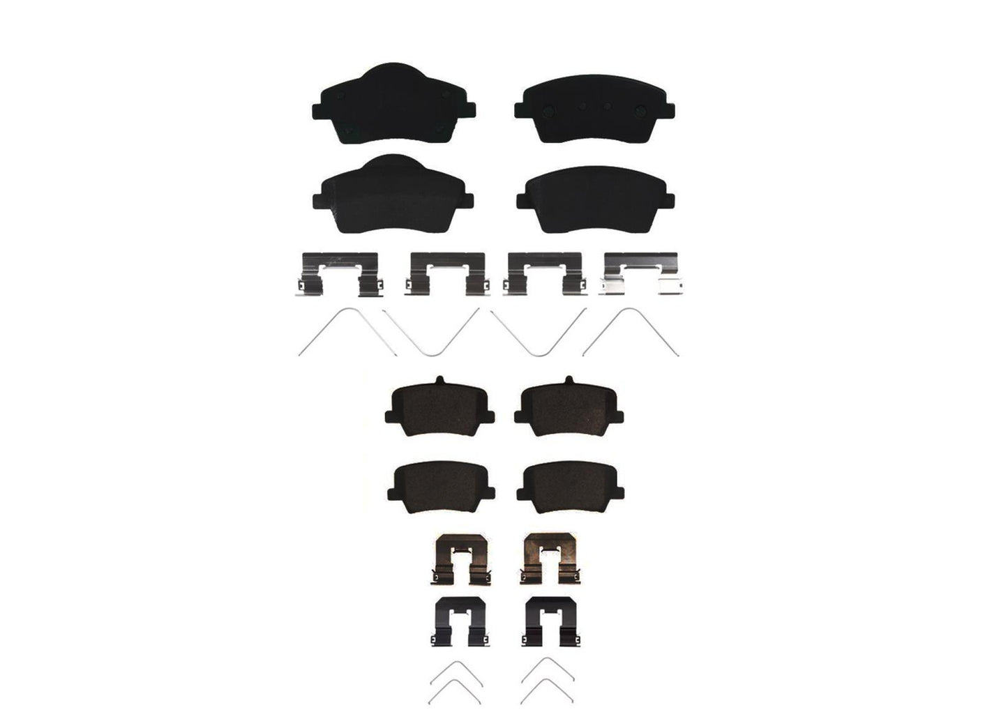 296MM Front & 302MM Rear Coated Rotors & EPS Brake Pads For XC40 2019 2022 2024