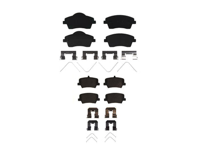 296MM Front & 302MM Rear Coated Rotors & EPS Brake Pads For XC40 2019 2022 2024