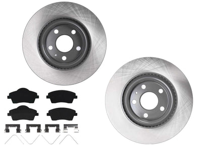 296MM Front GEO Coated Rotors & EPS Brake Pads For Volvo XC40 2019 2022 2024