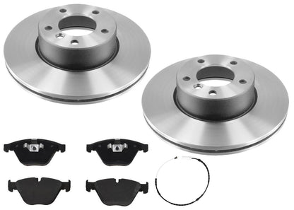 Front Coated Rotors & EPS Brake Pads For BMW X1 xDrive28i 2012 2013 2014 2015