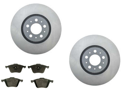 Front 316MM GEO Coated Brake Rotors & EPS Brake Pads For Volvo XC90 2003-2014
