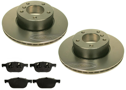 Front Carbon Coated Rotors & EPS Brake Pads For Volvo XC60 2010 2012 2013 2016