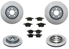 316MM Front & Rear Coated Brake Rotors & EPS Brake Pads For Volvo XC90 03-14