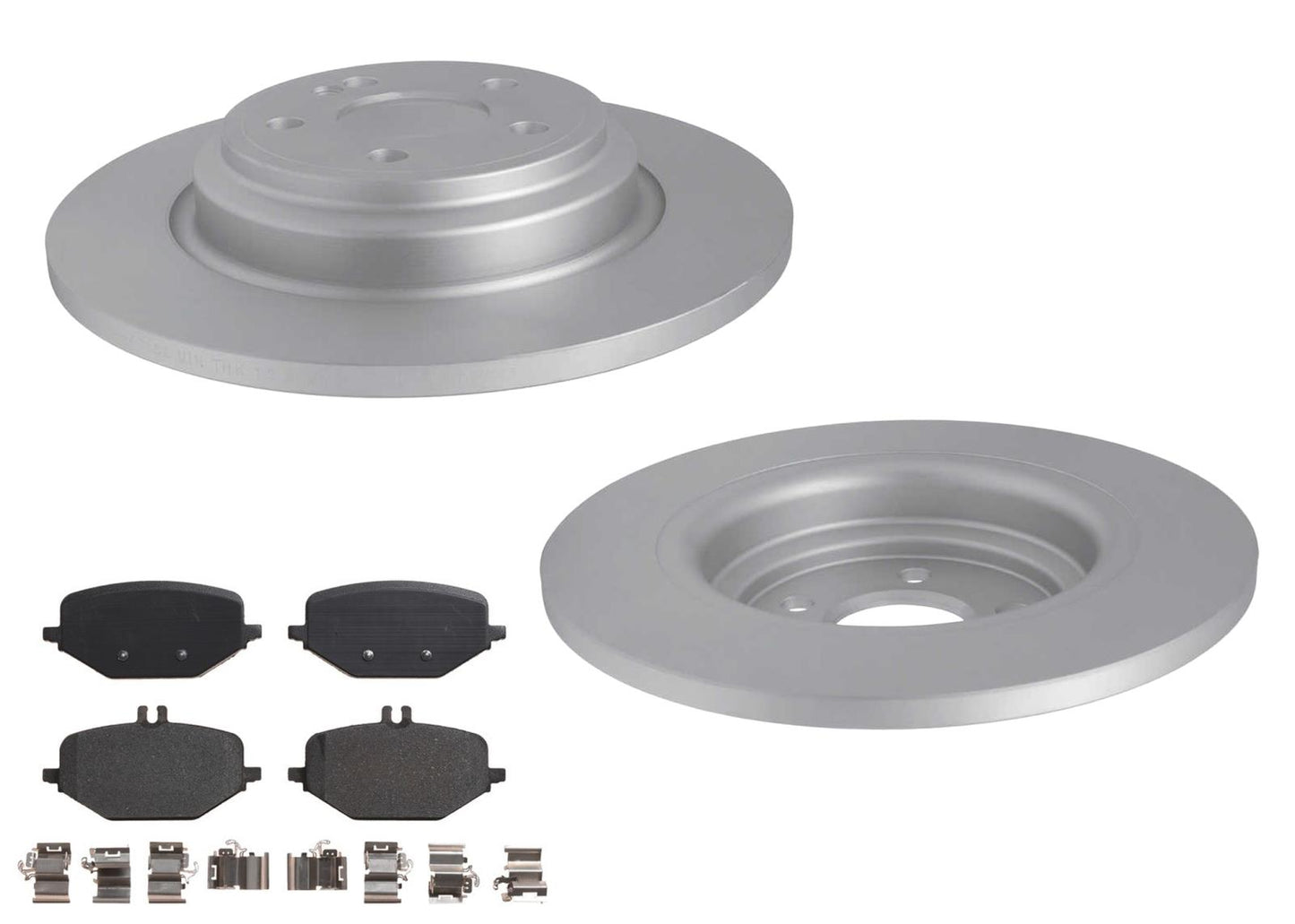 Rear Coated Disc Brake Rotor & EPS Pad For Base Model Mercedes Benz GLE350 20-23