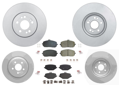 Coated Disc Brake Rotors & EPS Pads For Base Model Mercedes Benz GLE350 20-23