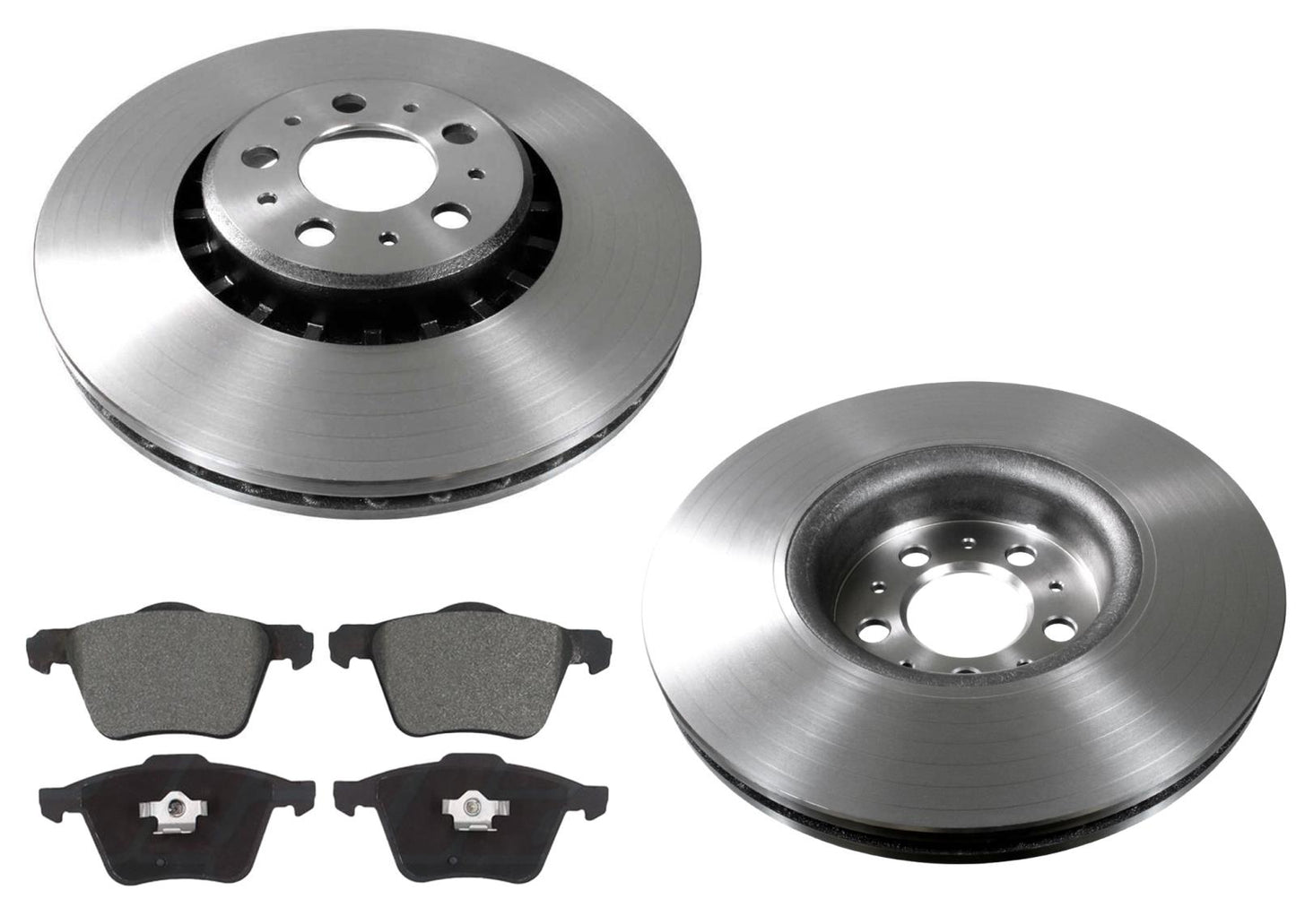 Front 336MM Carbon Coated Brake Rotors & EPS Brake Pads For Volvo XC90 03-14
