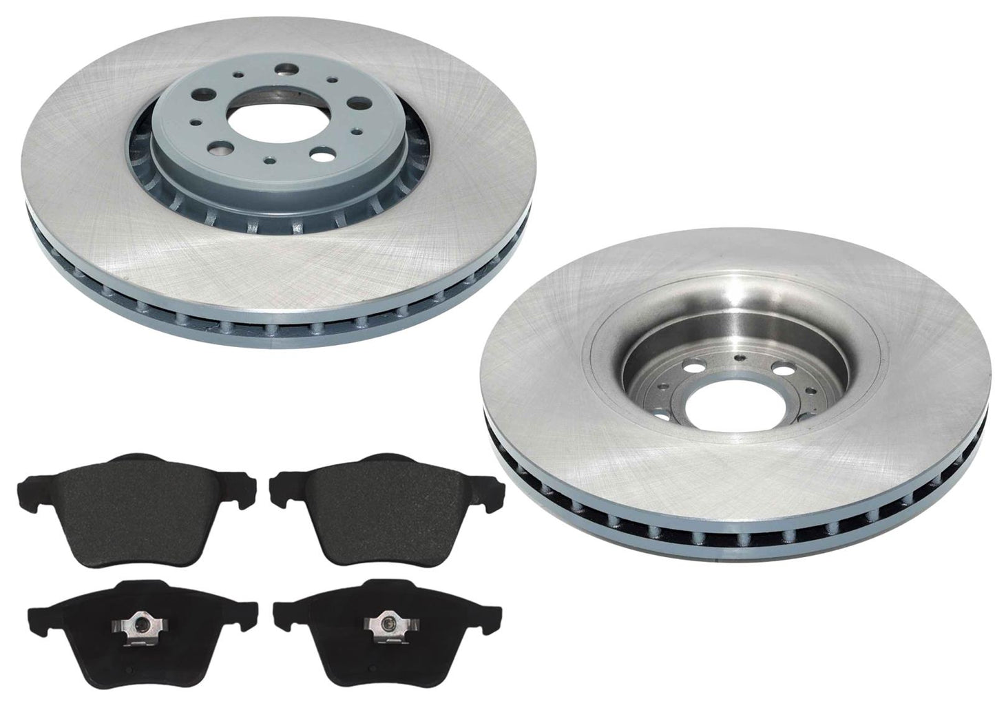 Front 336MM GEO Coated Brake Rotors & EPS Brake Pads For Volvo XC90 2003-2014