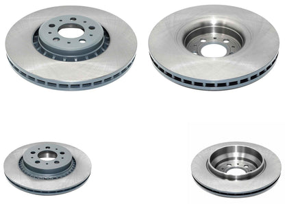 336MM Front & 308MM Rear Coated Brake Rotors & EPS Brake Pads For XC90 03-14