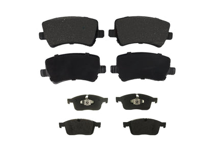 Front & Rear Rotors & EPS Brake Pads For XC60 16-17 W/ Single Piston Caliper