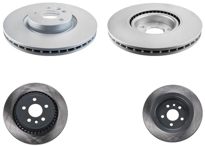 Front & Rear Rotors & EPS Brake Pads For XC60 16-17 W/ Single Piston Caliper