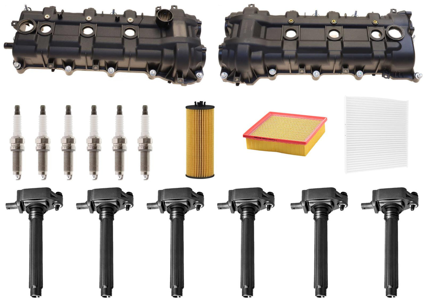 Valve Covers Ignition Coils Spark Plug Tune Up For Grand Cherokee 2011-13 3.6L