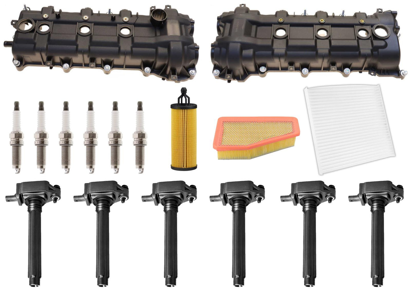 Valve Covers Ignition Coils Spark Plug Kit For Jeep Cherokee 2019 21 2022 3.2L