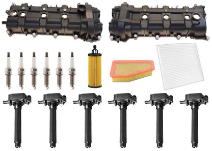 Valve Covers Ignition Coils Spark Plug Kit For Jeep Cherokee 2019 21 2022 3.2L