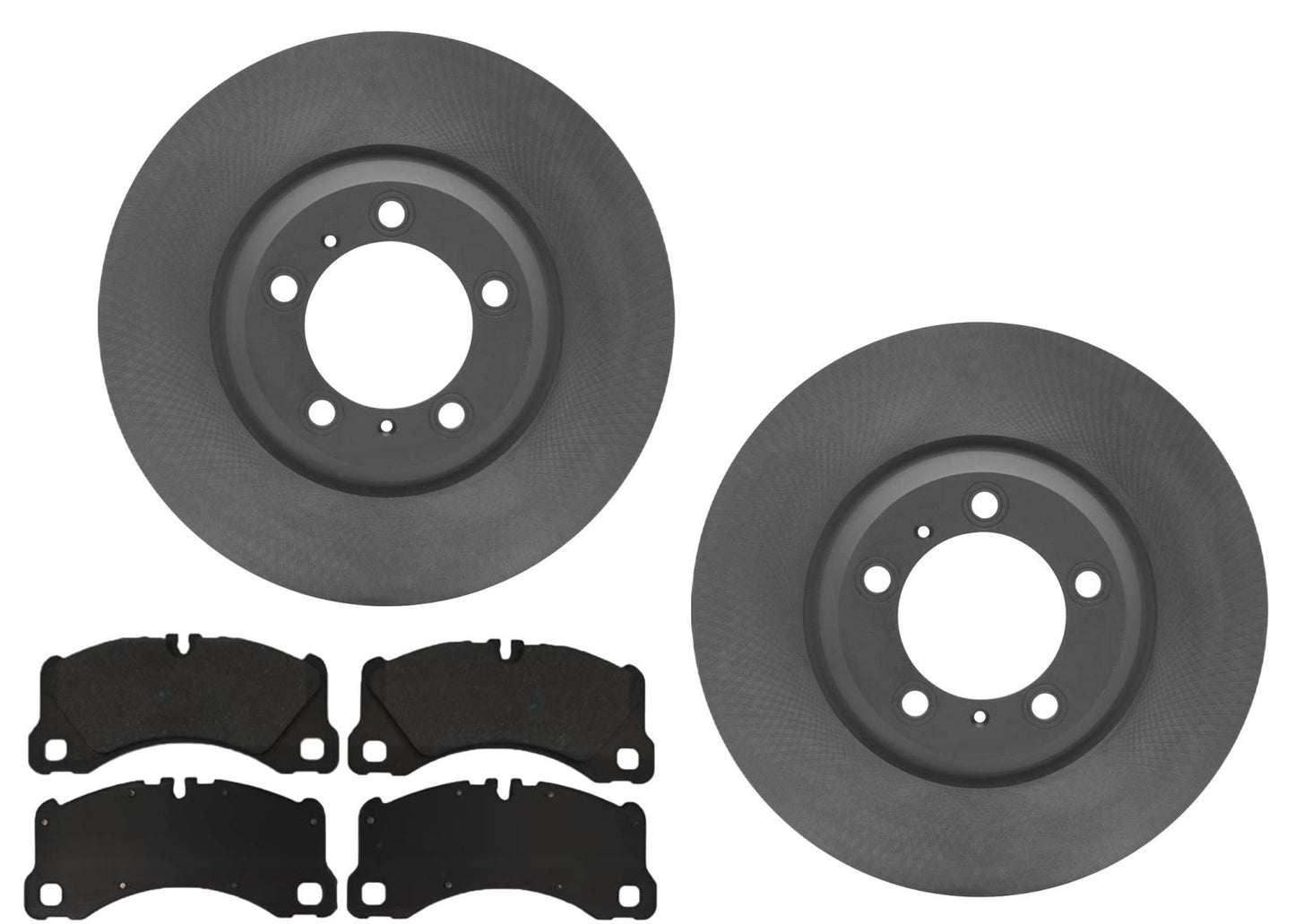 350MM Front Brake Rotors & EPS Brake Pads For Porsche Cayenne Base 2019-2020