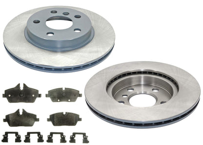 Front GEO Coated Brake Rotors & EPS Brake Pads For BMW i3 2014 2015 2016 2021