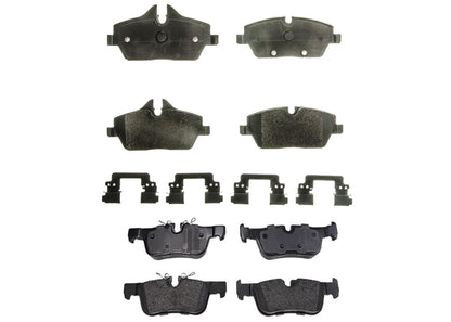 Front & Rear GEO Coated Brake Rotors & EPS Brake Pads For BMW i3 2014 2020 2021
