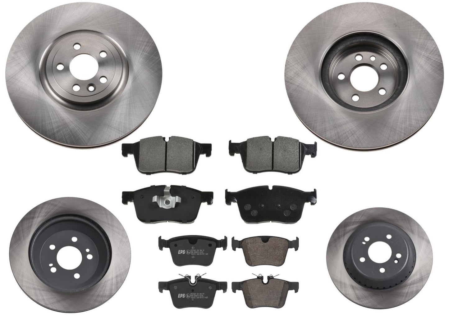 350MM Front & Rear Brake Rotors & EPS Brake Pads For F-Pace 3.0L 2017 2018 2020