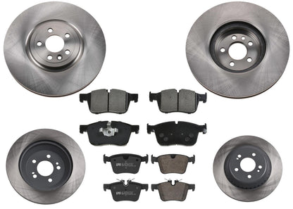 350MM Front & Rear Brake Rotors & EPS Brake Pads For F-Pace 3.0L 2017 2018 2020