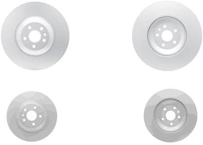 370MM Front & Rear Coated Brake Rotors & EPS Brake Pads For F-Pace 3.0L 21-24