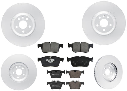 350MM Front & Rear Coated Brake Rotors & EPS Brake Pads For Jaguar I-Pace 21-24