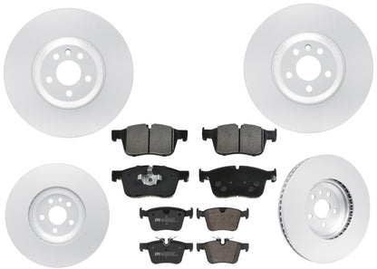 350MM Front & 325MM Rear Brake Rotors & EPS Brake Pads For Jaguar XE 2017-2019
