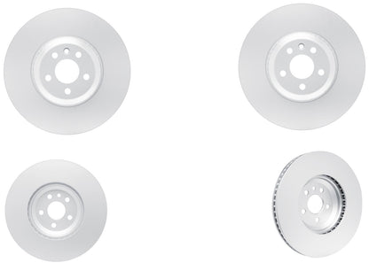 350MM Front & Rear Brake Rotors & EPS Brake Pads For Jaguar XF 3.0L 2016-2024