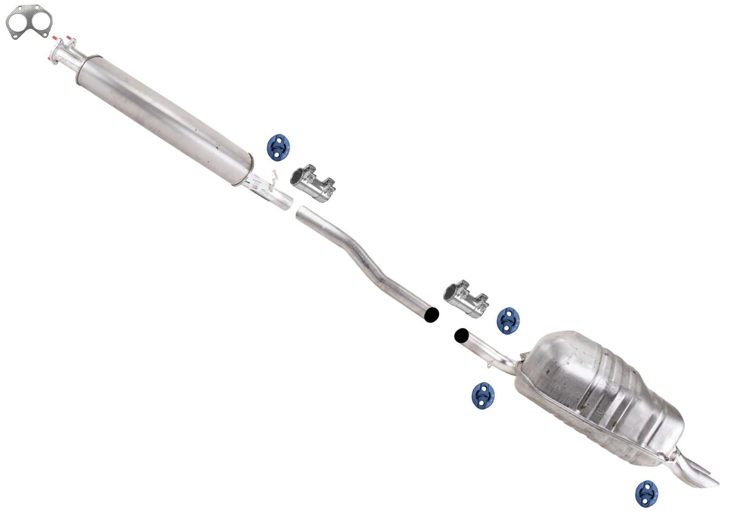 Resonator Pipe Rear Muffler Exhaust System for Volvo XC90 2010 2015 2017 3.2L