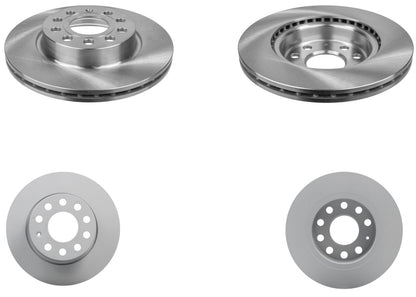 Front & Rear Brake Rotors & EPS Brake Pads For Jetta S 2011 2012 2013 2014 2017