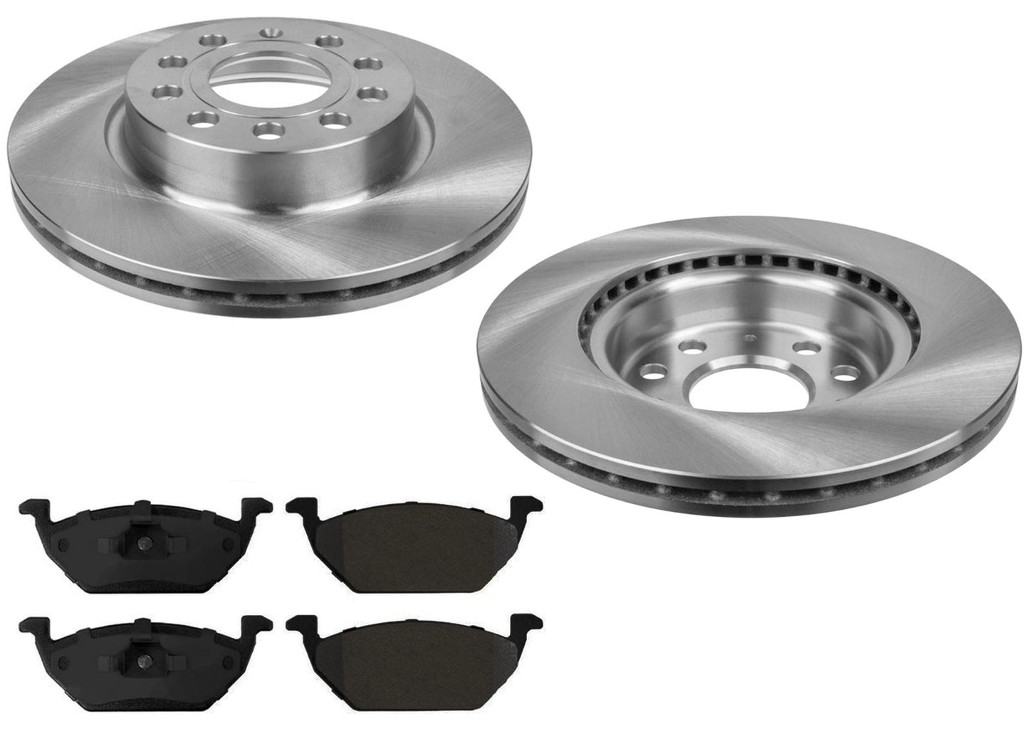 Front Brake Rotors & EPS Brake Pads For Volkswagen Jetta S 2011 2012 2013 2017
