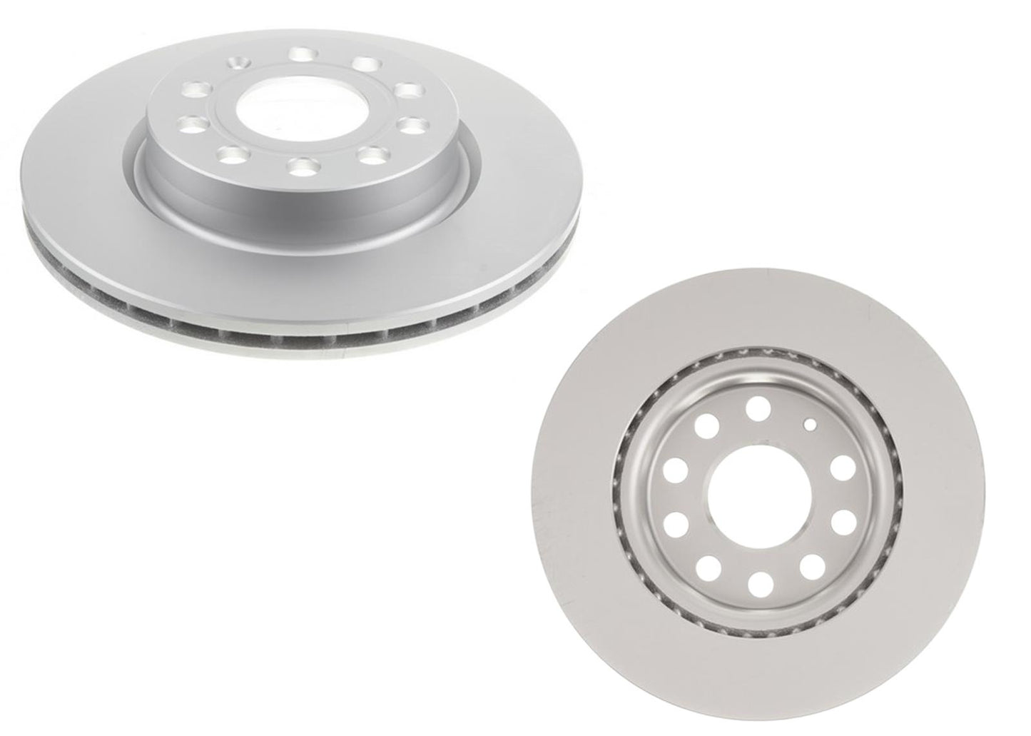 Front Carbon Coated Brake Rotors & EPS Brake Pads For Volkswagen Jetta S 11-17