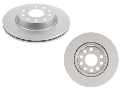 Front Carbon Coated Brake Rotors & EPS Brake Pads For Volkswagen Jetta S 11-17