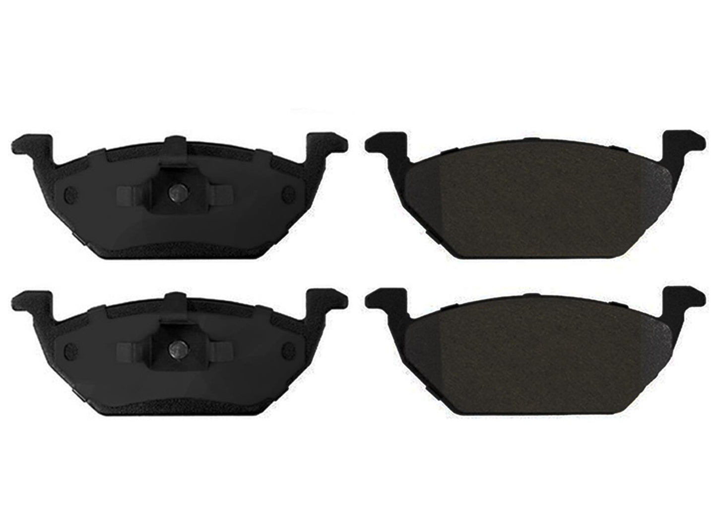 Front Carbon Coated Brake Rotors & EPS Brake Pads For Volkswagen Jetta S 11-17