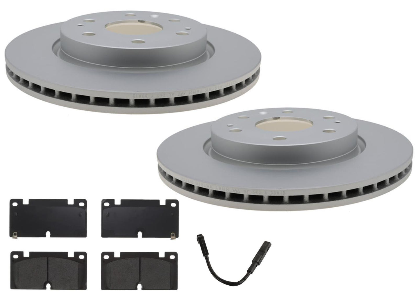 Front Coated Disc Brake Rotors Brake Pads for Chevrolet Colorado 2023 2024 2025