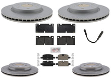 F&R Coated Disc Brake Rotors Brake Pads for Chevrolet Colorado 2023 2024 2025