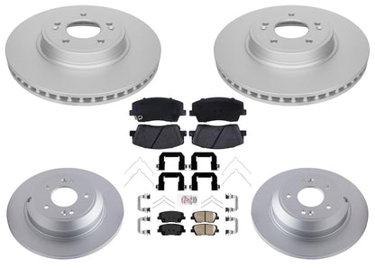 Coated Brake Disc Rotors Brake Pad Set for G70 Genesis 2019-2023 2.0L Automatic