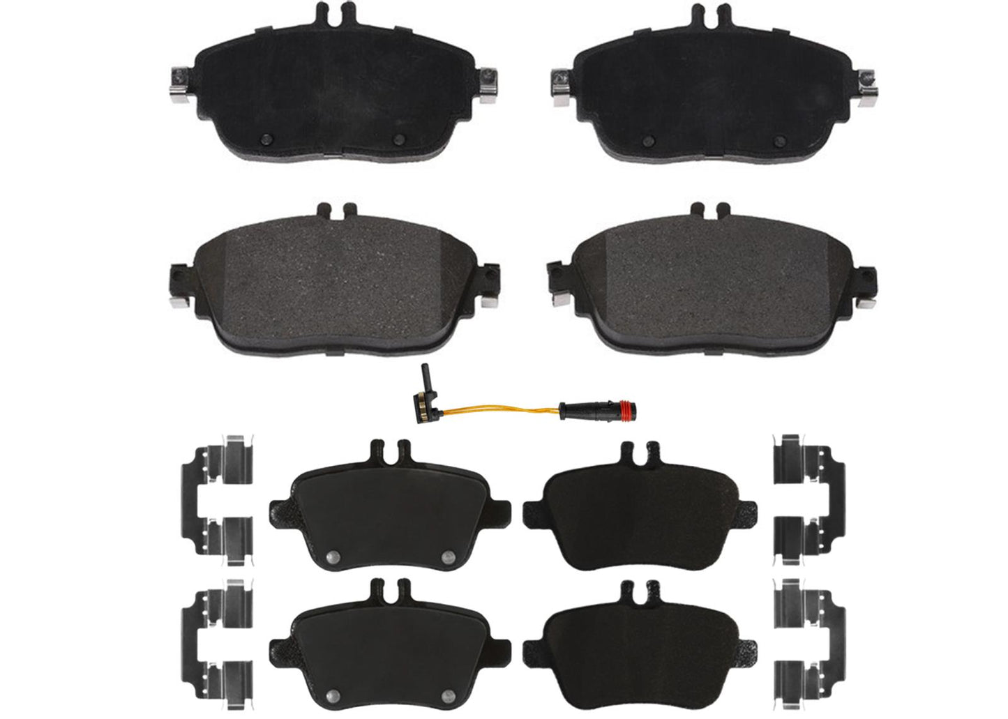 Front & Rear Carbon Coated Brake Rotors & EPS Brake Pads For CLA250 2014-2019