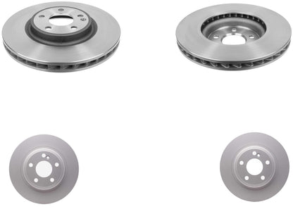 Front & Rear Carbon Coated Brake Rotors & EPS Brake Pads For CLA250 2014-2019