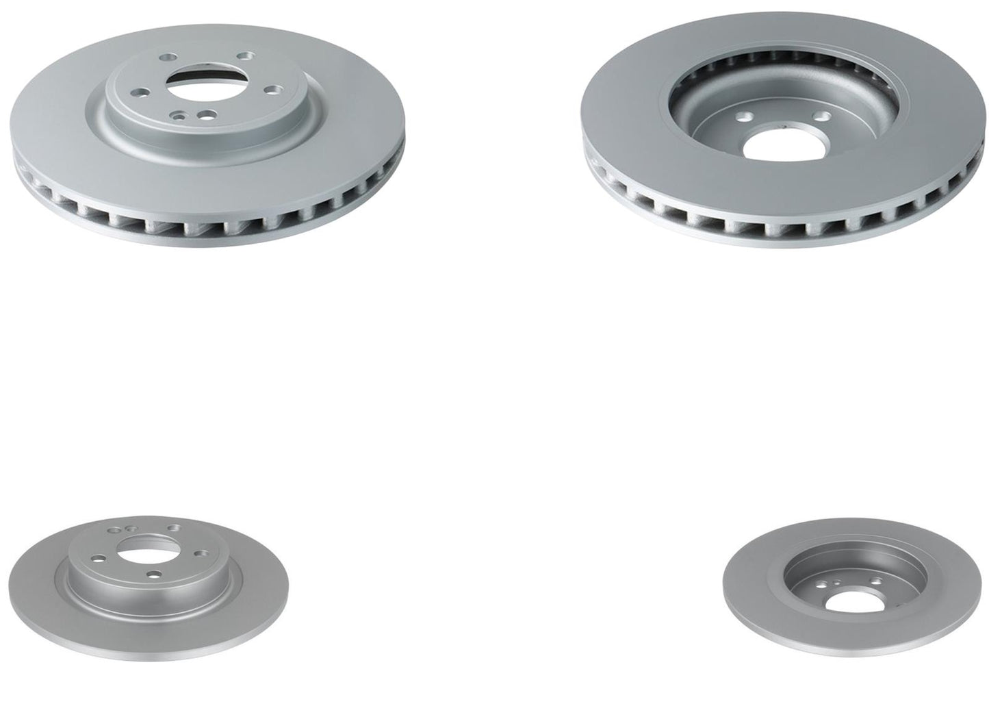 Front & Rear GEO Coated Brake Rotors & EPS Brake Pads For CLA250 2014 2015 2019