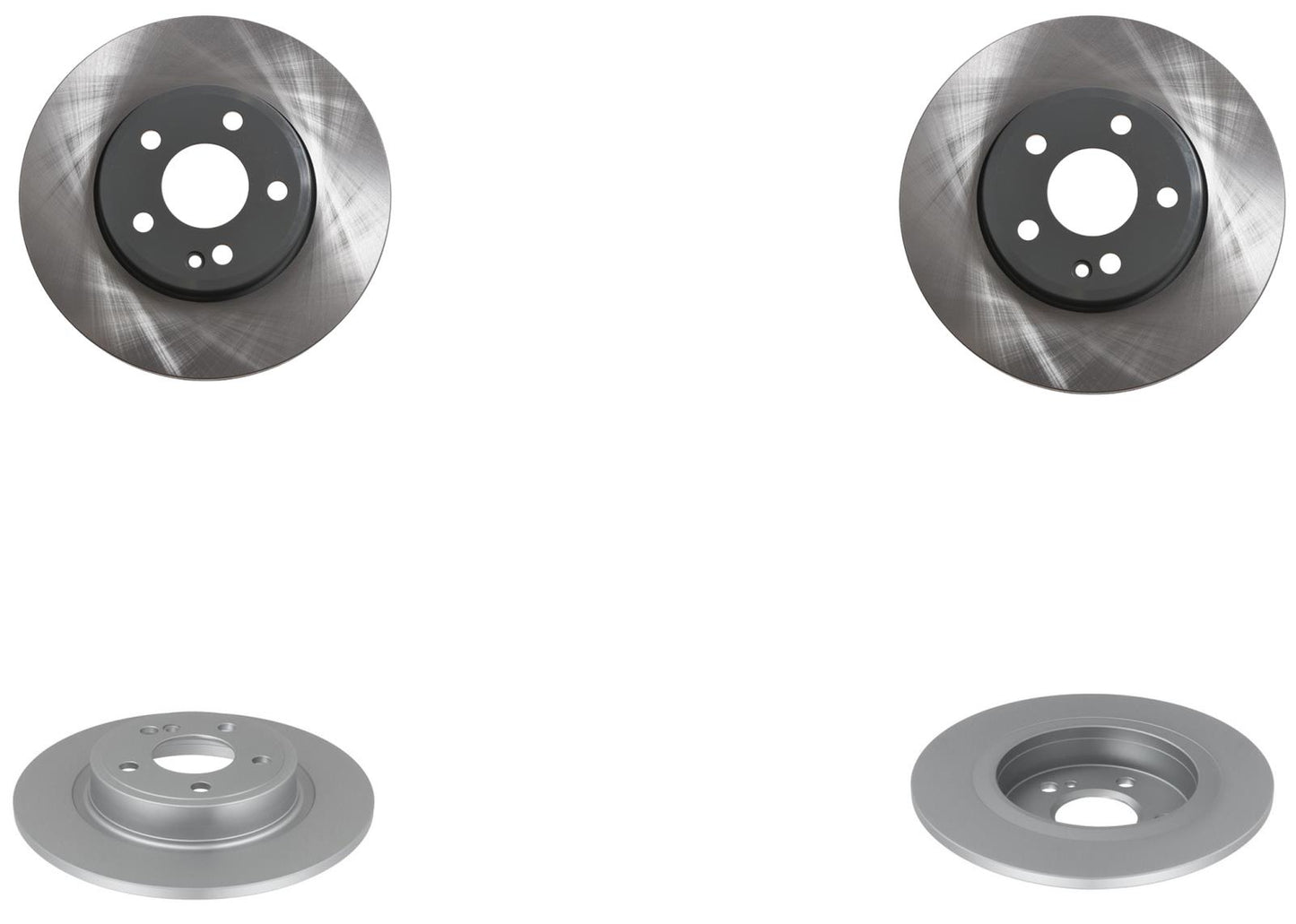 Front & Rear Coated Brake Rotors & EPS Brake Pads For B Electric Drive 14-15