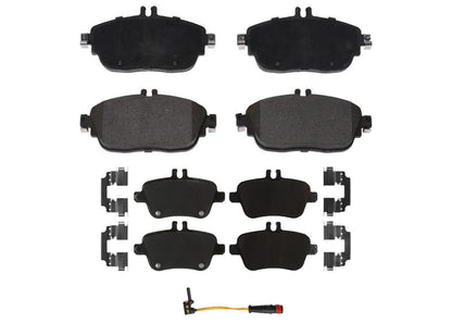 Front & Rear Coated Brake Rotors & EPS Brake Pads For B Electric Drive 14-15