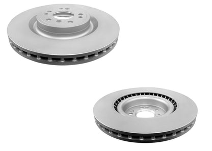 Front GEO Coated Brake Rotors & EPS Brake Pads For Mercedes Benz GL350 13-16
