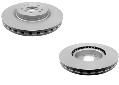 Front GEO Coated Brake Rotors & EPS Brake Pads For Mercedes Benz GLE350 16-18