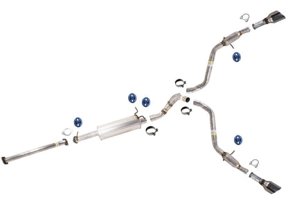 Dual Exhaust Sys Muffler Tail Pipes for RAM 1500 5.7 Hemi 19-24 140.5" Wheelbase