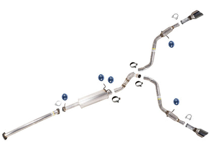Dual Exhaust Sys Muffler Tail Pipes for RAM 1500 5.7 Hemi 19-24 144.6" Wheelbase