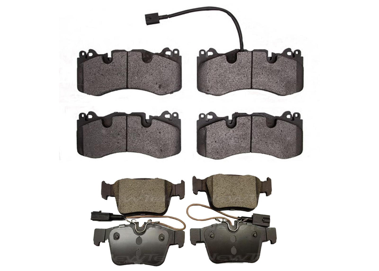 Front & Rear Disc Brake Pads For Maserati Levante 2017-24 W/ Six Piston Caliper