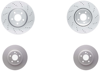 330MM Front & Rear Coated Brake Rotors & EPS Brake Pads For A220 2019-2022 W/AMG