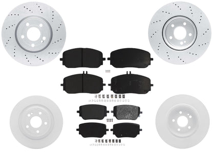330MM Front & Rear Coated Brake Rotors & EPS Brake Pads For GLB250 2020-2025