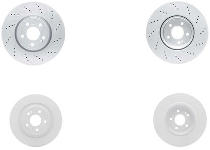 330MM Front & Rear Coated Brake Rotors & EPS Brake Pads For GLB250 2020-2025